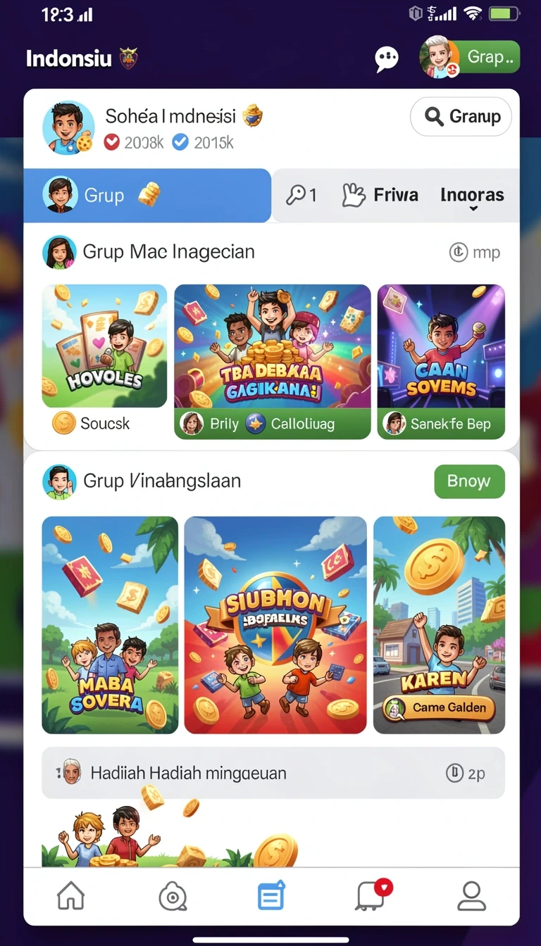 Beragam pilihan permainan menarik dalam aplikasi Aplikasi n06 Ringan untuk Android.