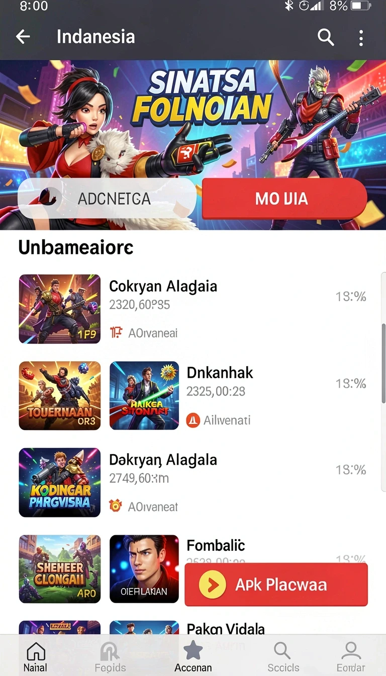 Beragam pilihan permainan menarik dalam aplikasi gila138 APK Terbaru dan Aman untuk Diunduh.